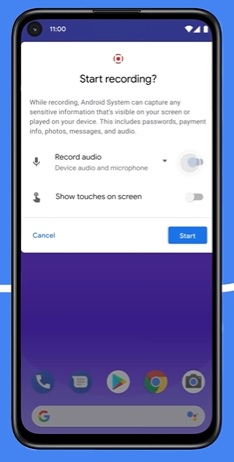 Android 11 tem captura de tela e contatos prioritários