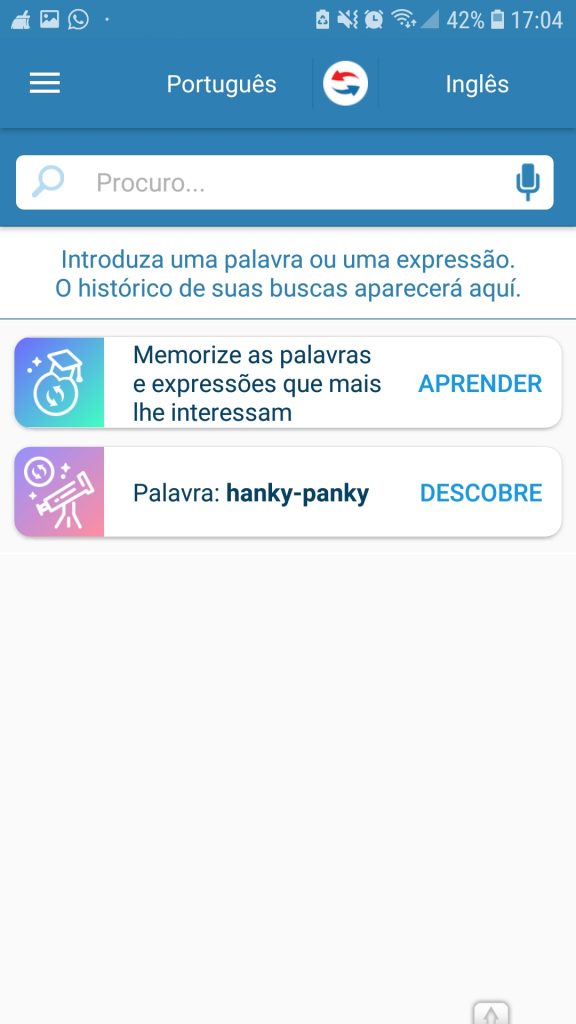 Screenshot 20190205 170448 Reverso Context 576x1024 - Os 5 melhores aplicativos gratuitos para aprender um novo idioma